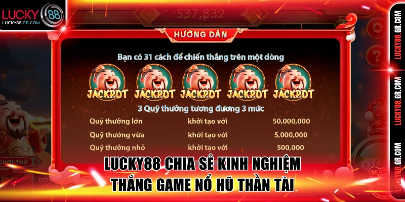 Bật mí mẹo thắng game slot dễ dàng tại Lucky88