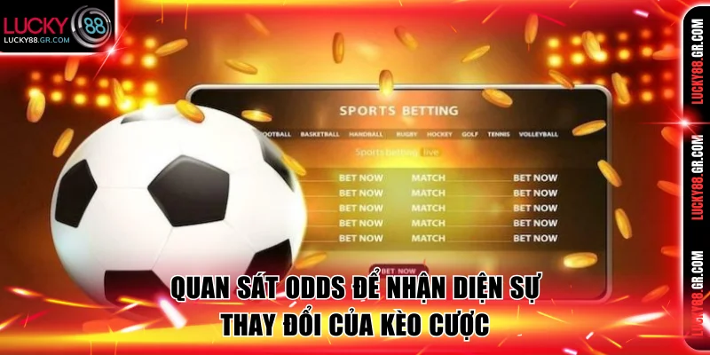 Quan sát odds để nhận diện sự thay đổi của kèo cược